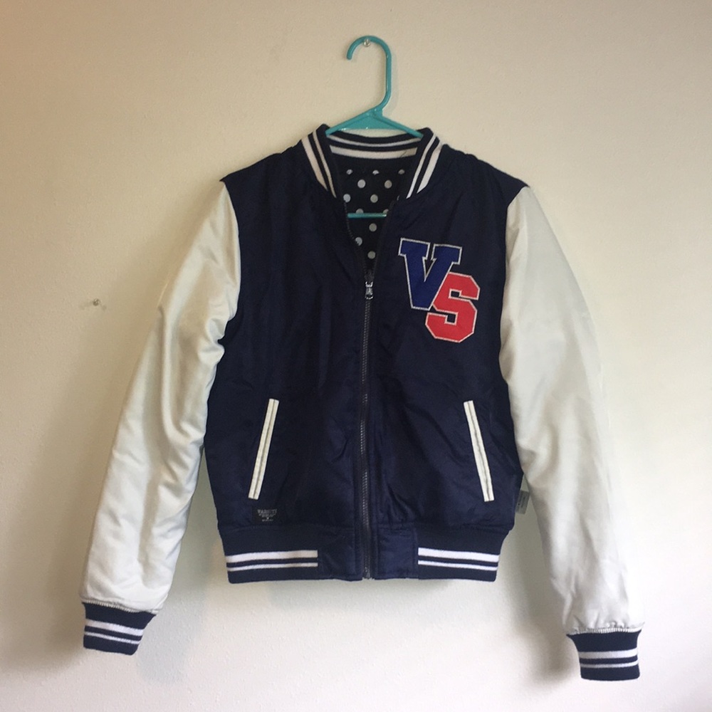Women’s reversible varsity jacket